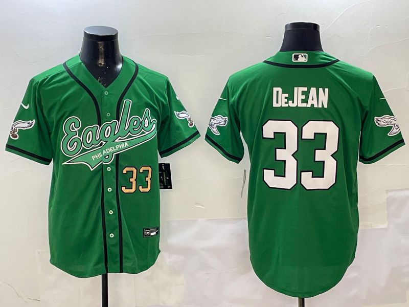 Men Philadelphia Eagles #33 Dejean Green Joint Name 2025 Nike Limited NFL Jersey style 6->los angeles dodgers->MLB Jersey